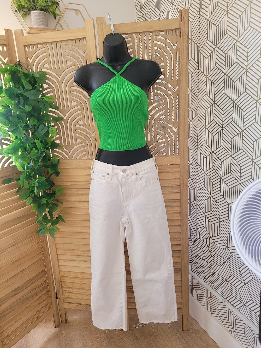 H&M Apple Green Top